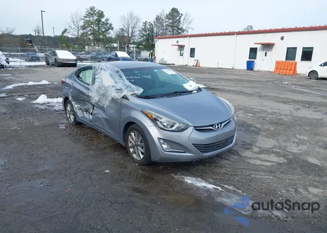 2016 Hyundai Elantra Se из США, поврежденный, VIN 5NPDH4AE2GH687460